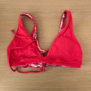 Reversible Maaji bikini. Red with blue floral print. Size m medium